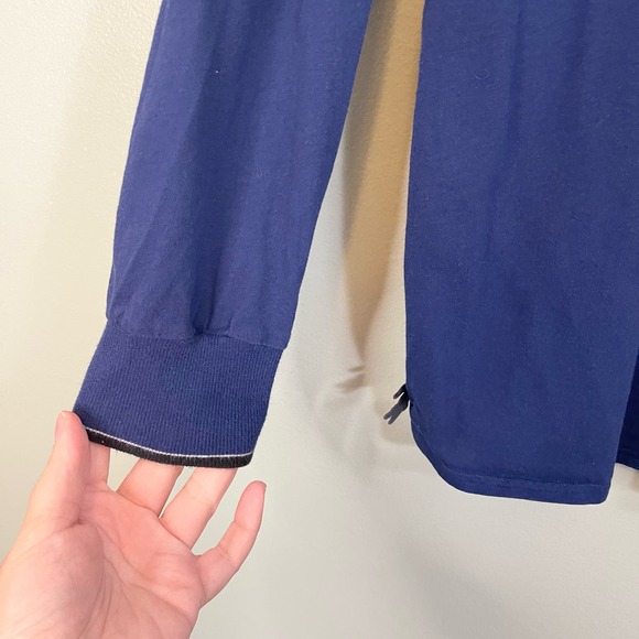 Lacoste Men's Blue V-Necked Pullover Long Sleeves Sleepwear Lounging Shirt Large - Picture 7 of 8